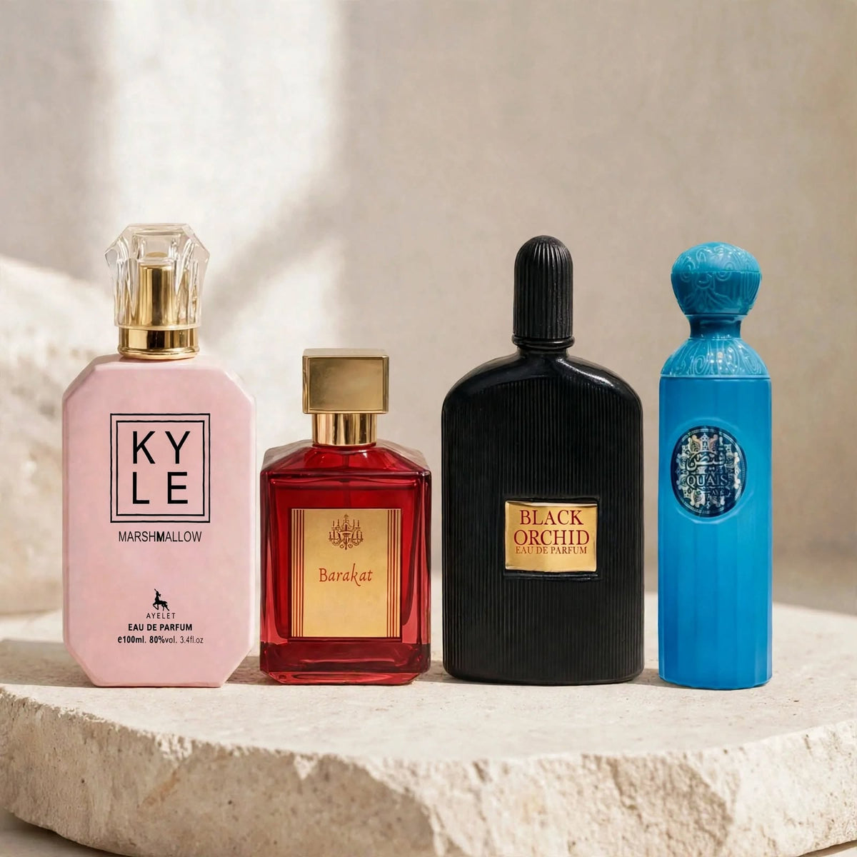 Inspired by Black Orchid, Kayali Marshmallow, Barakat & Gissaah | Worth £600+ | Ours £24.99
