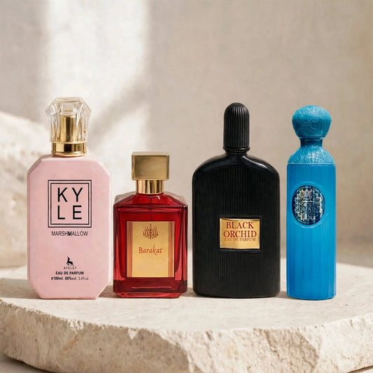 Inspired by Black Orchid, Kayali Marshmallow, Barakat & Gissaah | Worth £600+ | Ours £24.99