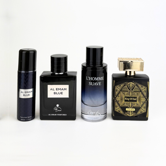 Initio Oud For Greatness, Bleu de Chanel & Dior Sauvage Inspired 3 x 100ml Luxury Perfume Bundle | Worth £500+ | ONLY £30