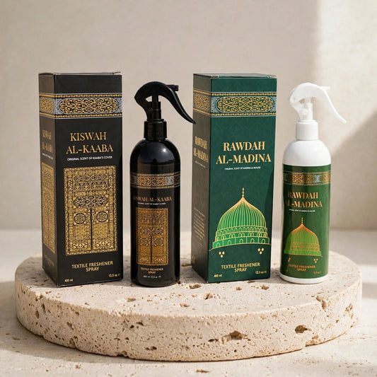 Duo Set Rawadah Al-Madina & Kaaba’s Kiswah + FREE Surah Yusuf Magnet