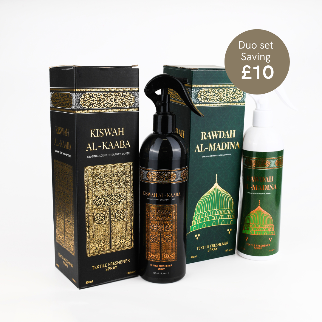 Duo Set Rawadah Al-Madina & Kaaba’s Kiswah + FREE Surah Yusuf Magnet